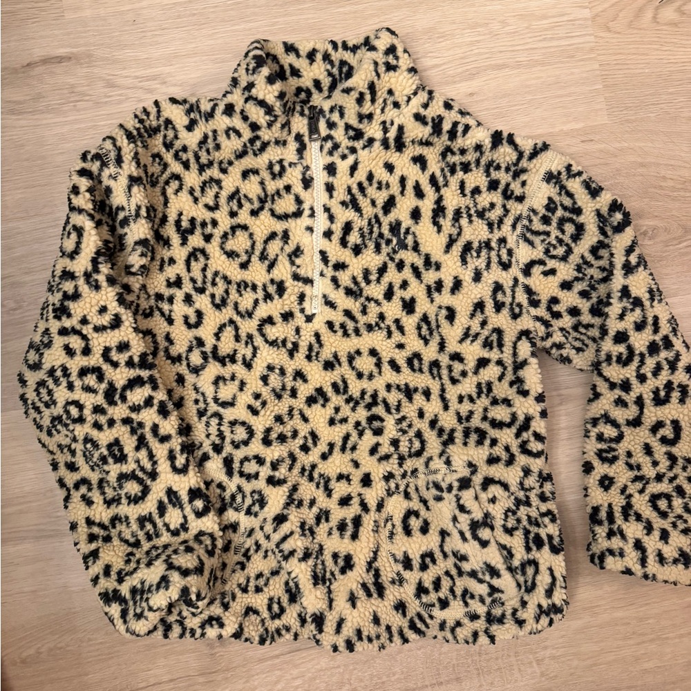 Polo Ralph Lauren Ocelot Sherpa Zip Jacket Sweatshirt